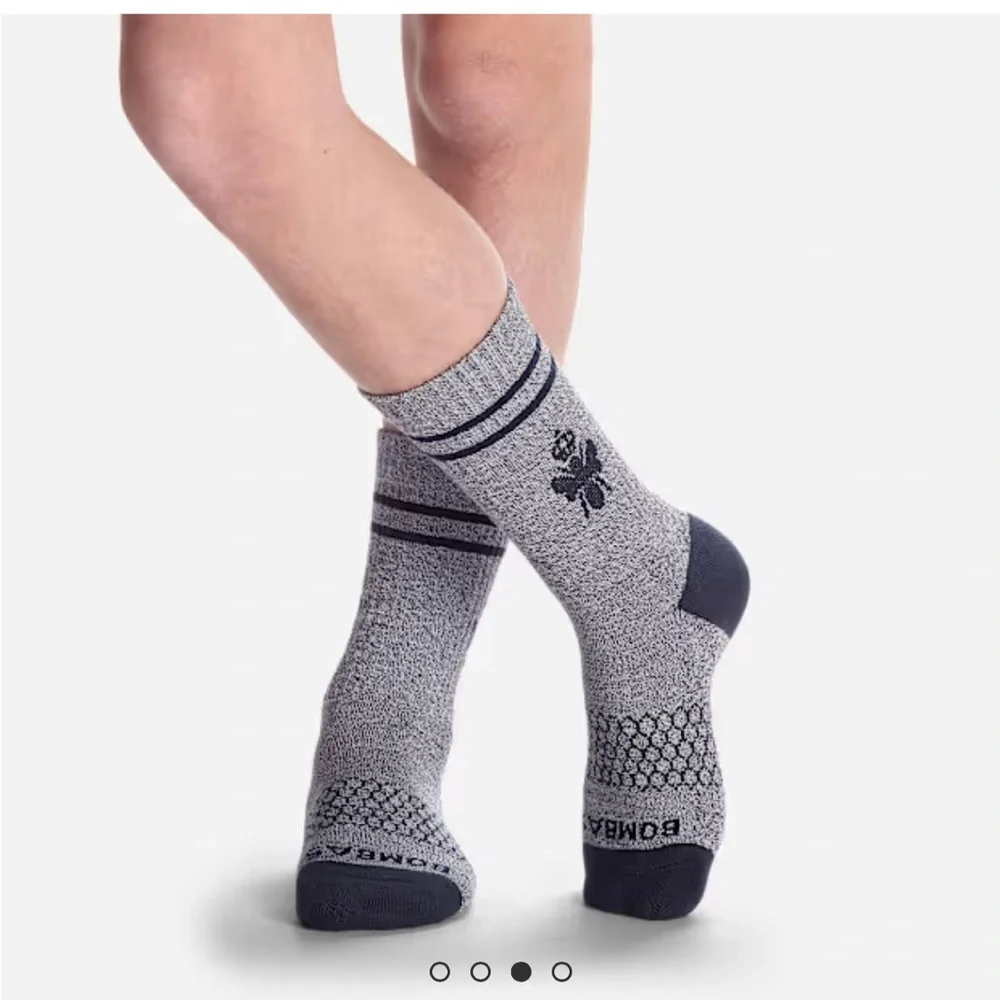 NWT 2 Pairs of Bombas Youth Originals Calf Socks.